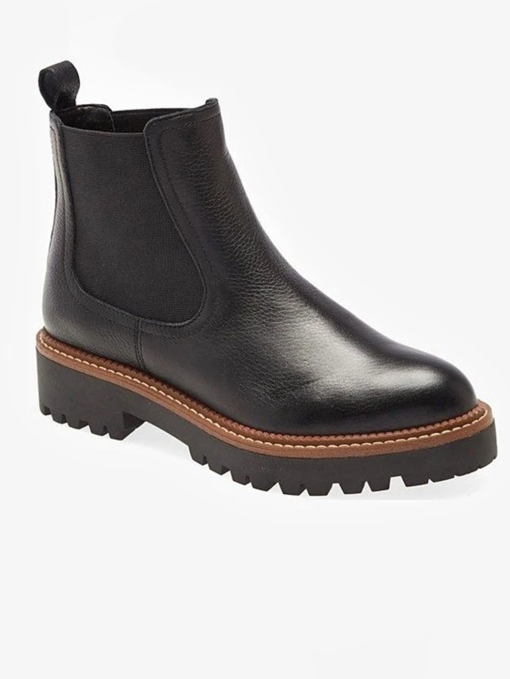 Caslon Miller Water Resistant Lug Chelsea Boot Black US 9M Like New
